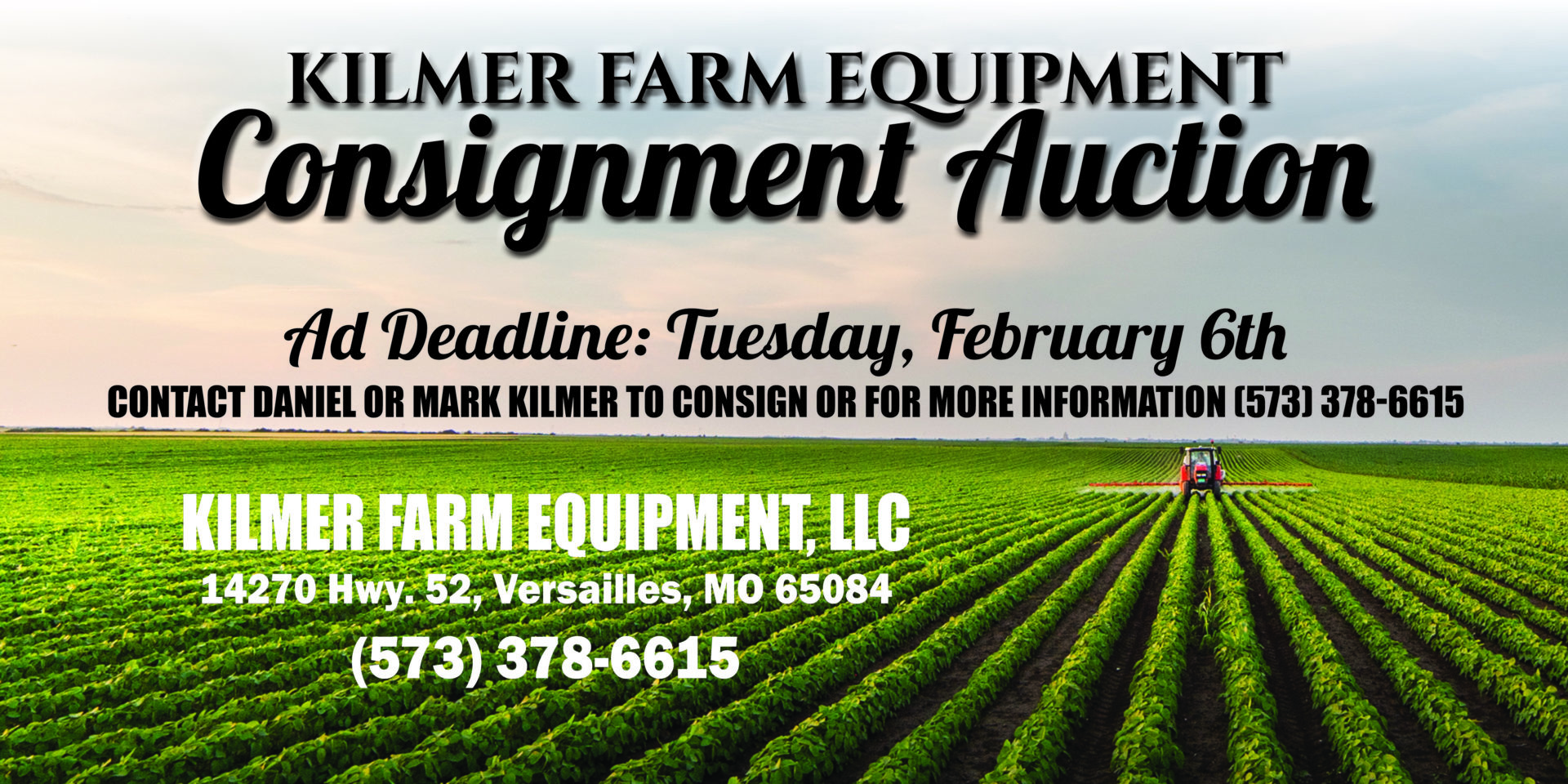 Kilmer Farm Equipment Consignment Auction
