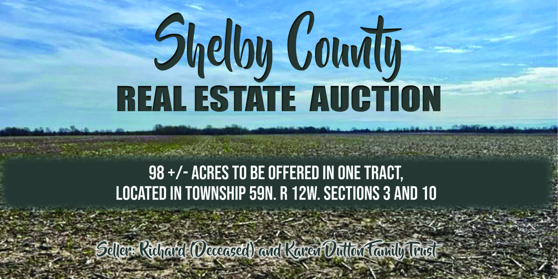 Shelby County Real Estate Auction “Cherry Box Community”